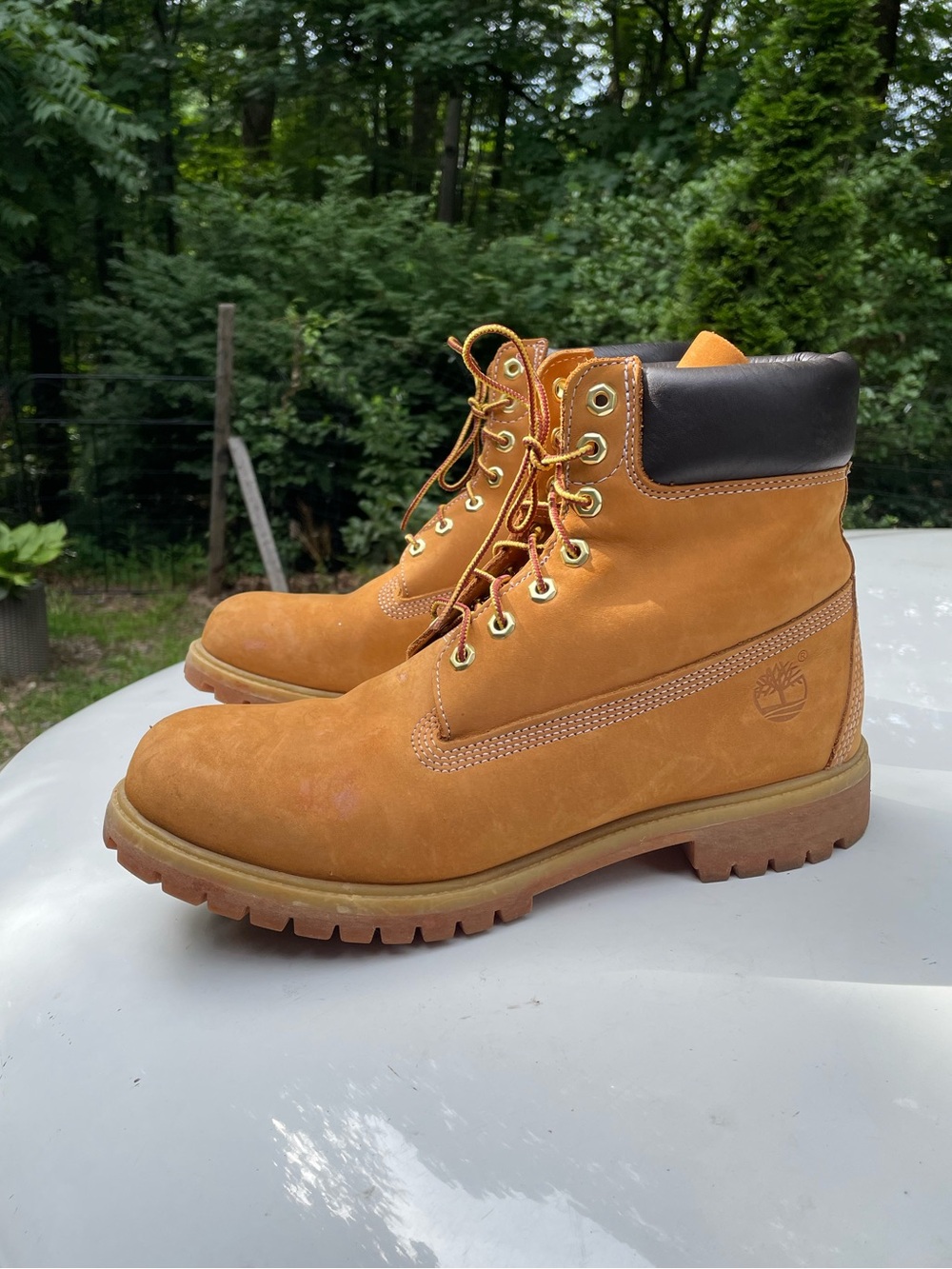 Timberland Premium 6” Waterproof Wheat Nubuck Boots Size 11.5